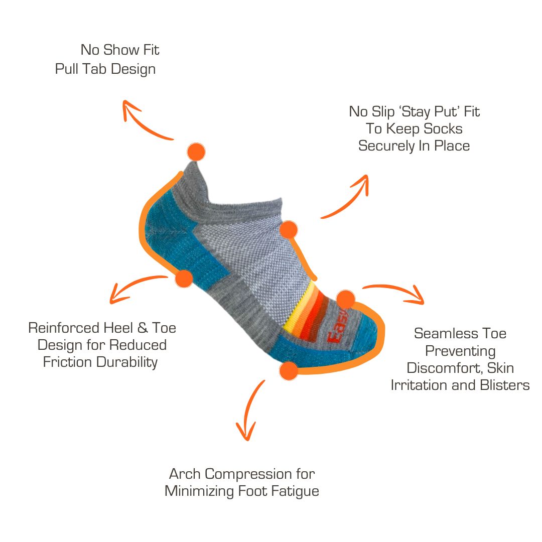 MST No-Show Merino Wool Running Socks
