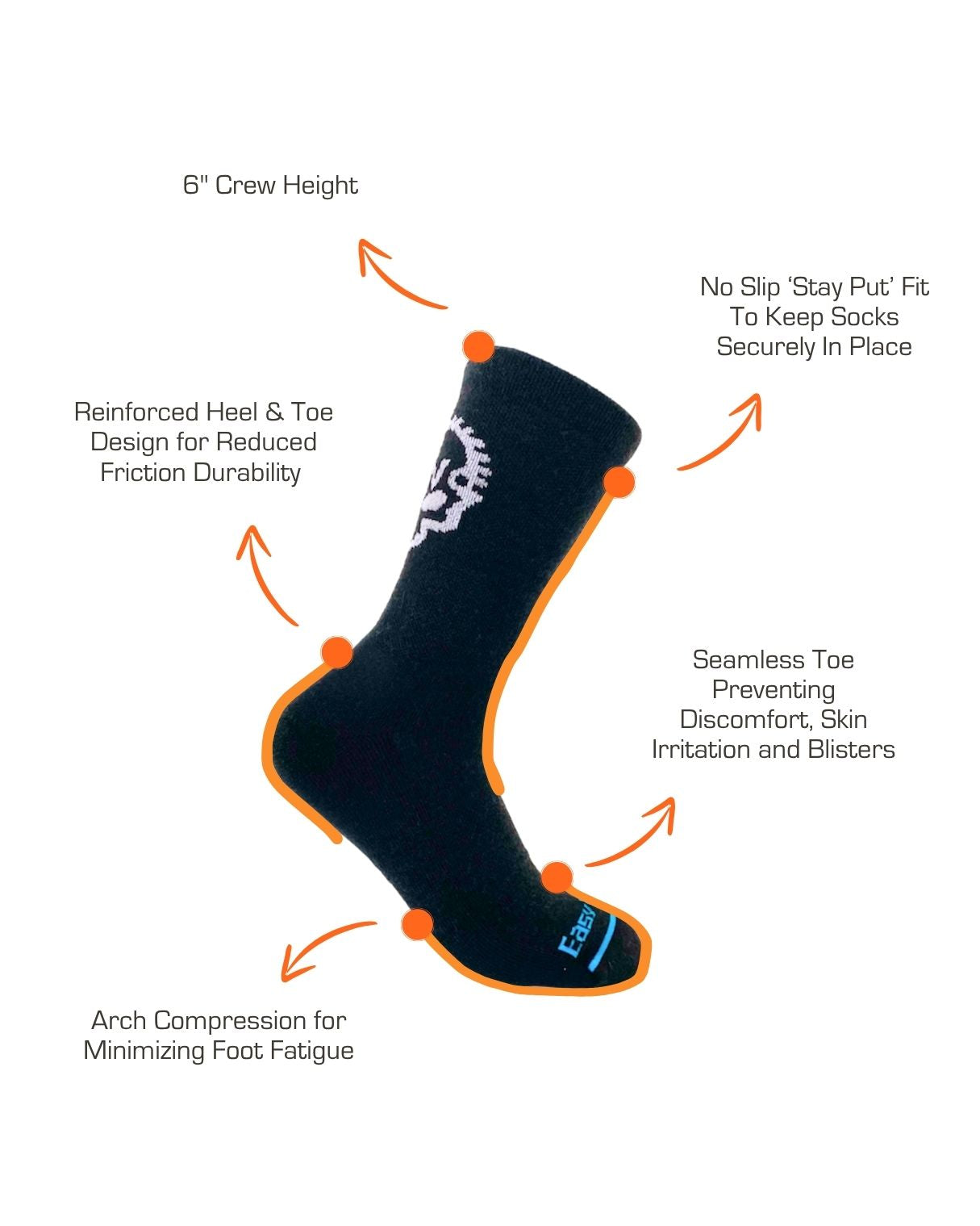 Skull Merino Wool Mountain Bike Socks