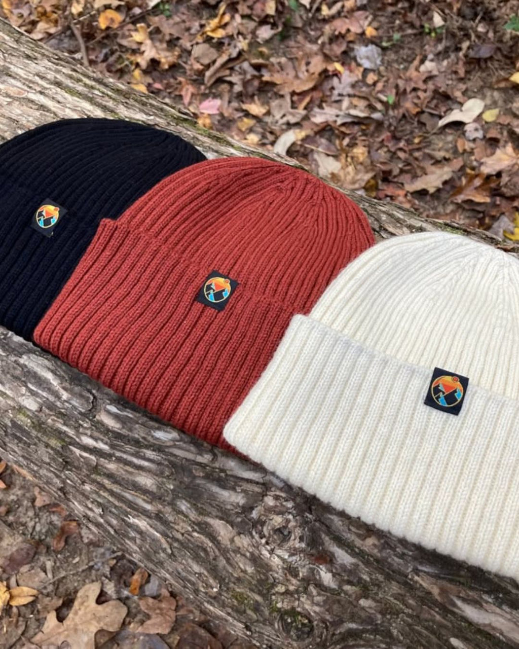 Rib Knit Merino Wool Beanie Hat