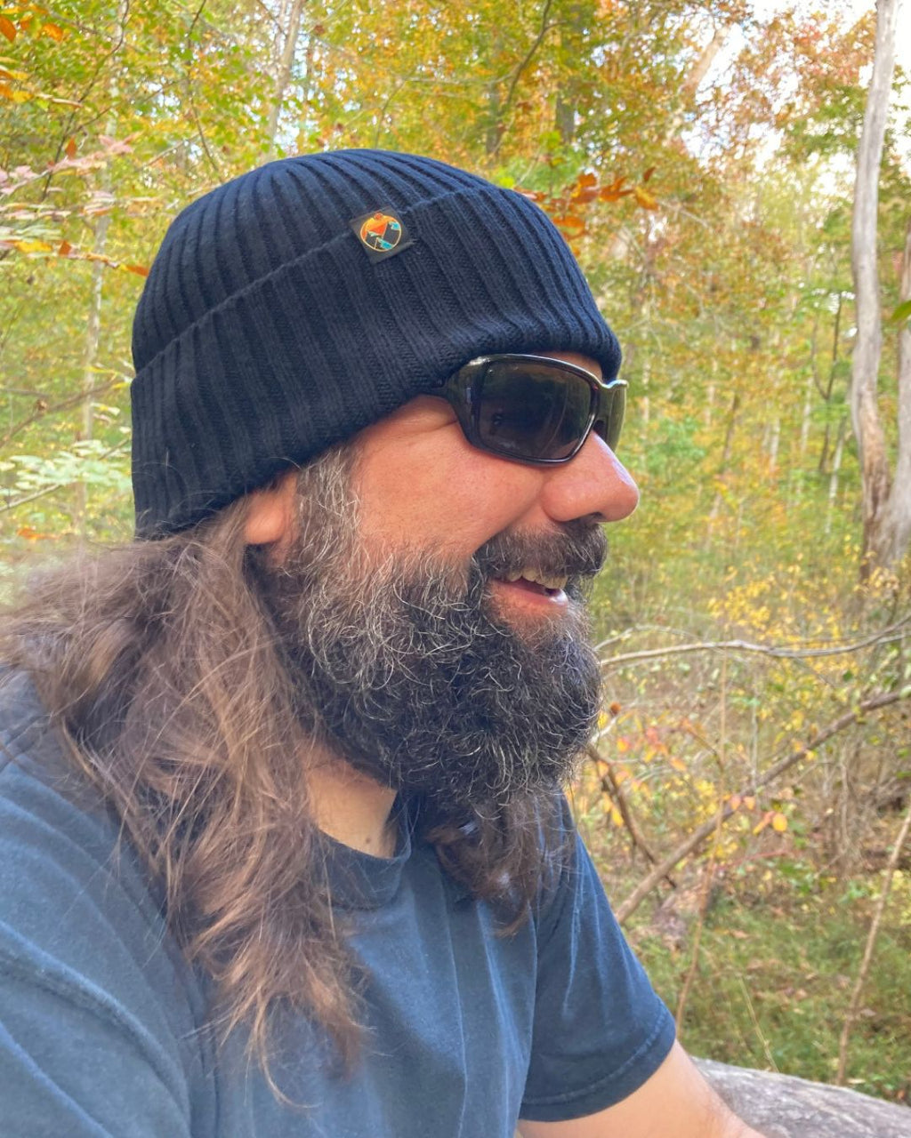 Rib Knit Merino Wool Beanie Hat