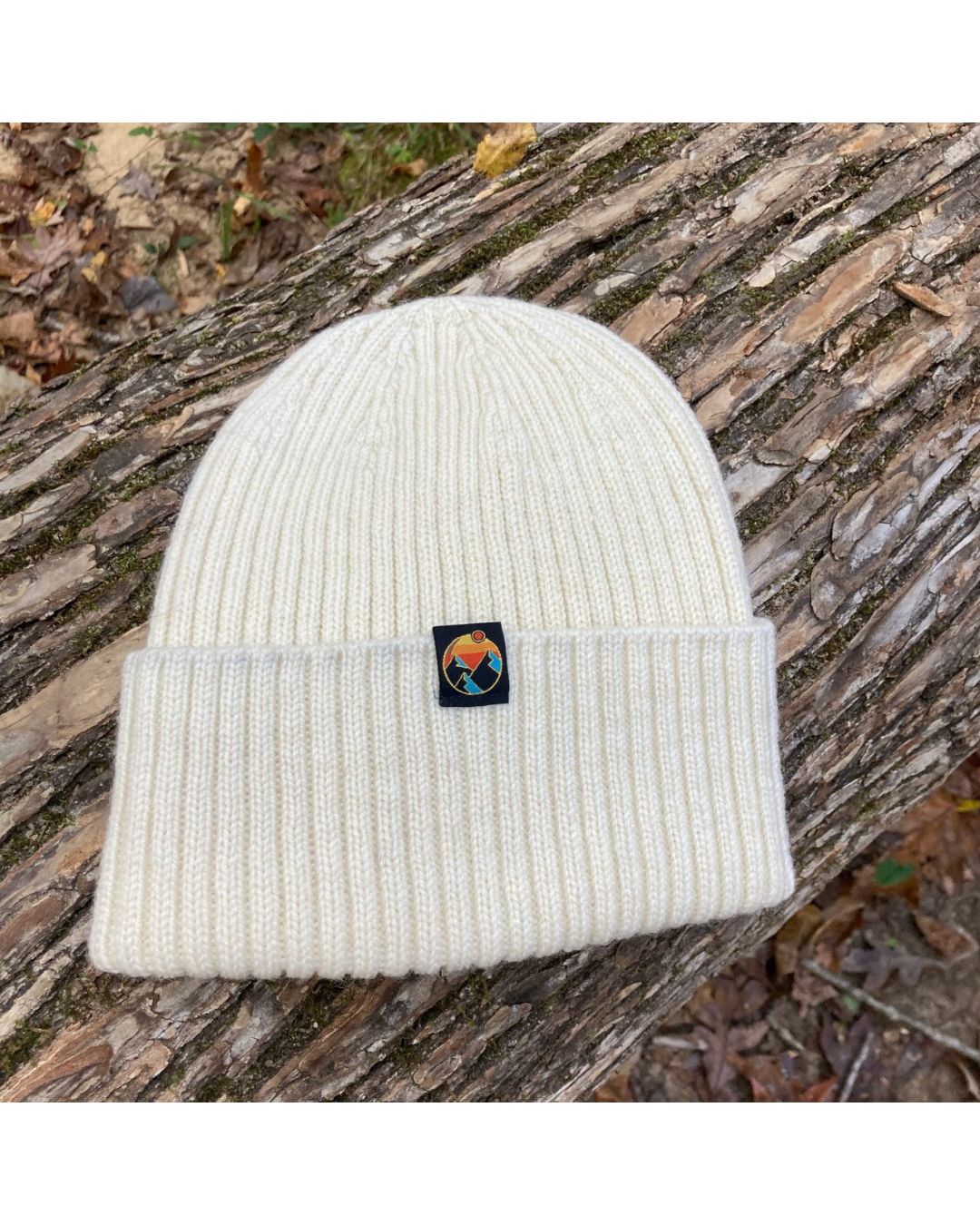 Rib Knit Merino Wool Beanie Hat