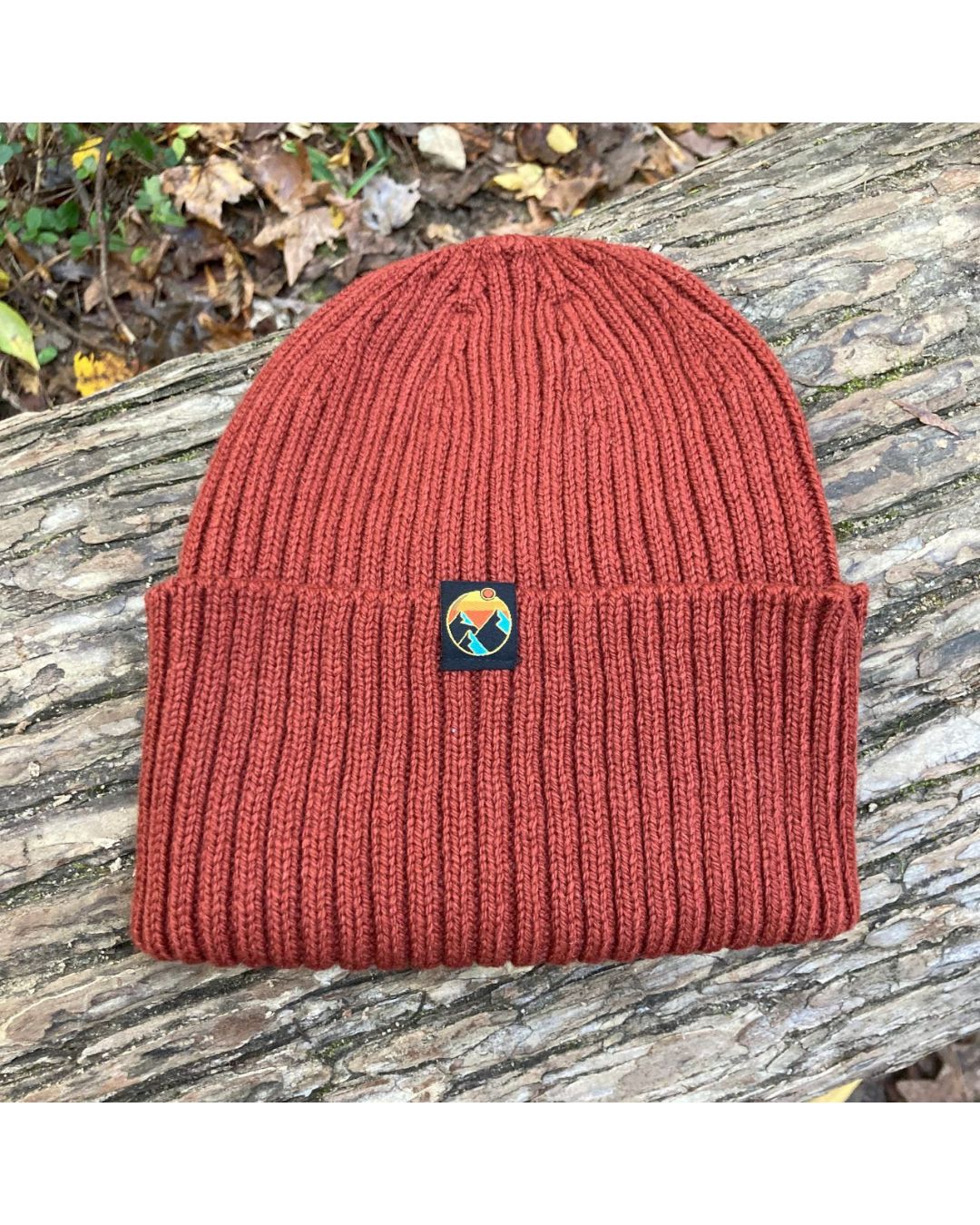 Rib Knit Merino Wool Beanie Hat