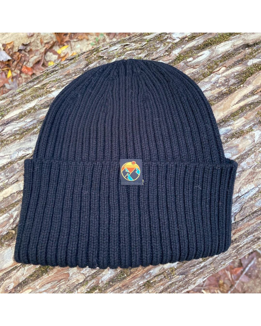 Rib Knit Merino Wool Beanie Hat