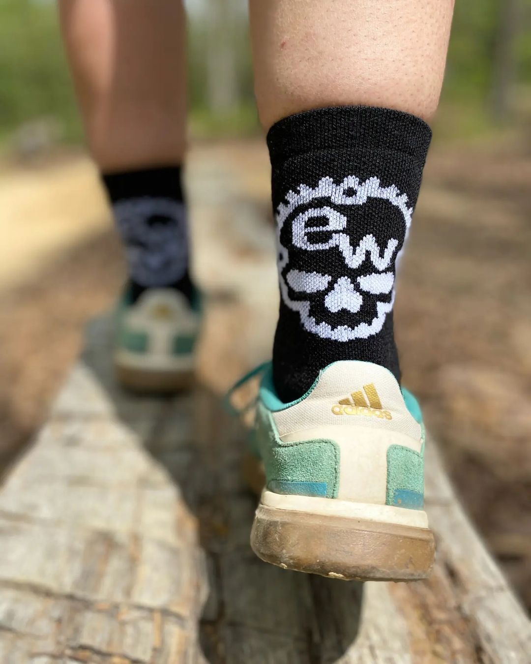 Skull Merino Wool Mountain Bike Socks