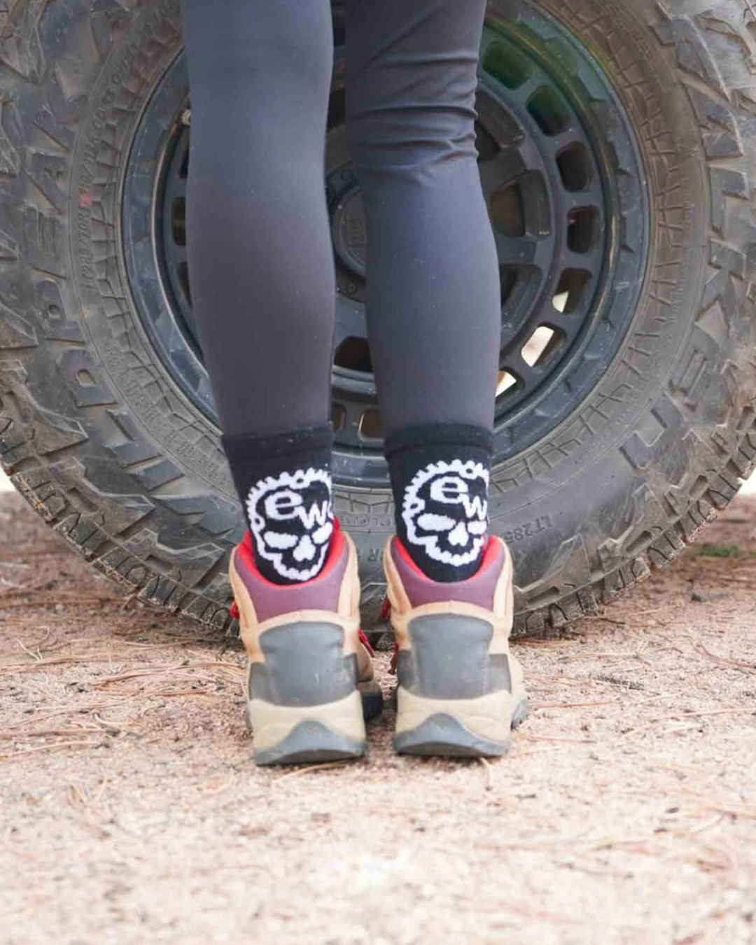 Skull Merino Wool Mountain Bike Socks