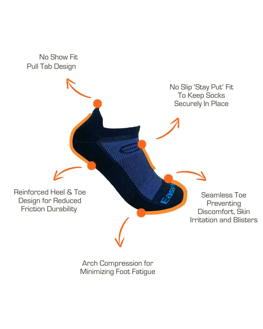 Ultra Pull Tab No-Show Merino Wool Running Socks