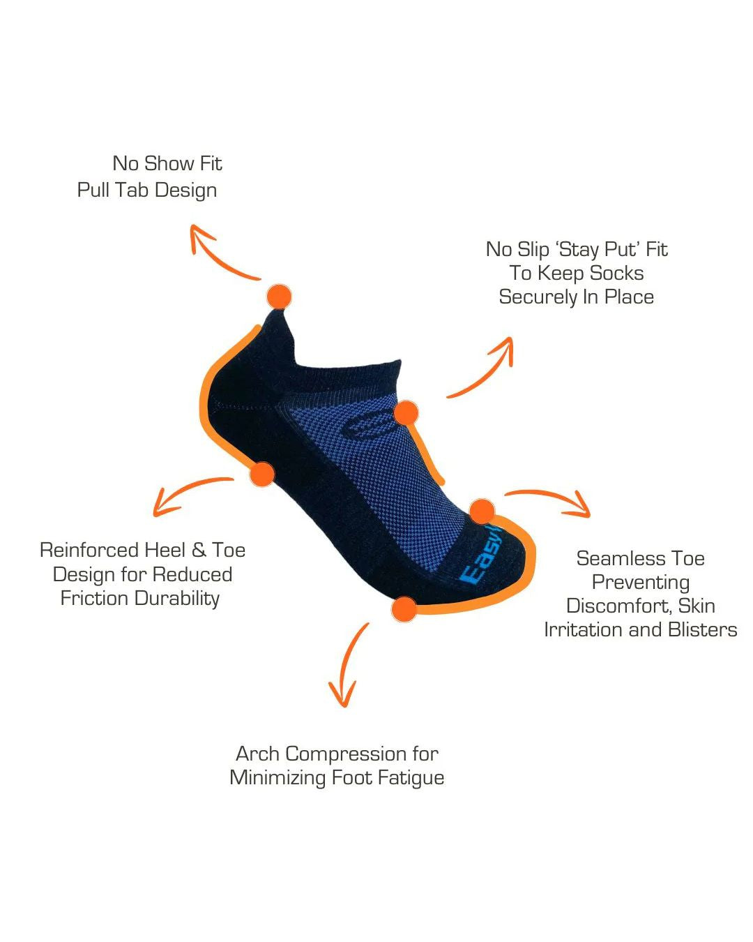 Ultra Pull Tab No-Show Merino Wool Running Socks